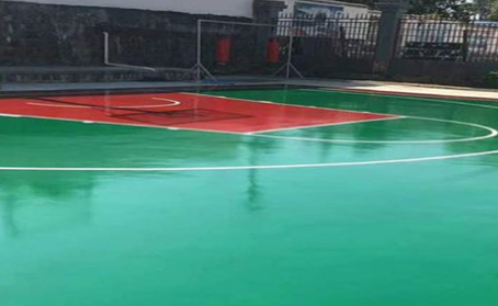 林芝篮球场翻新地面